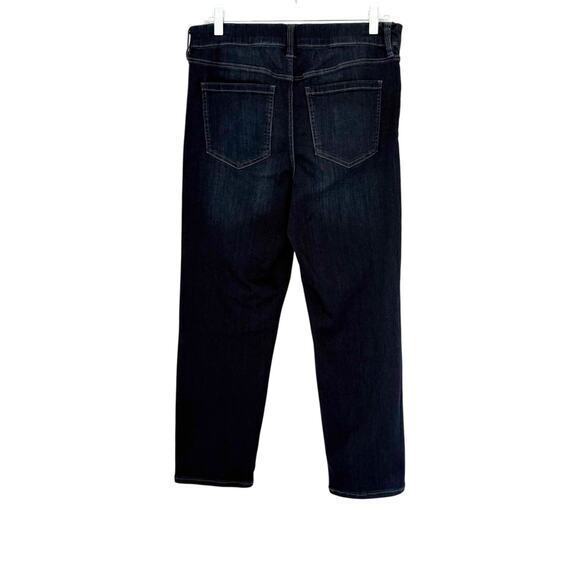 Liverpool Gia Glider Pull-On Straight Leg Jeans Halifax Dark Size 12/31 Petite - Picture 4 of 9